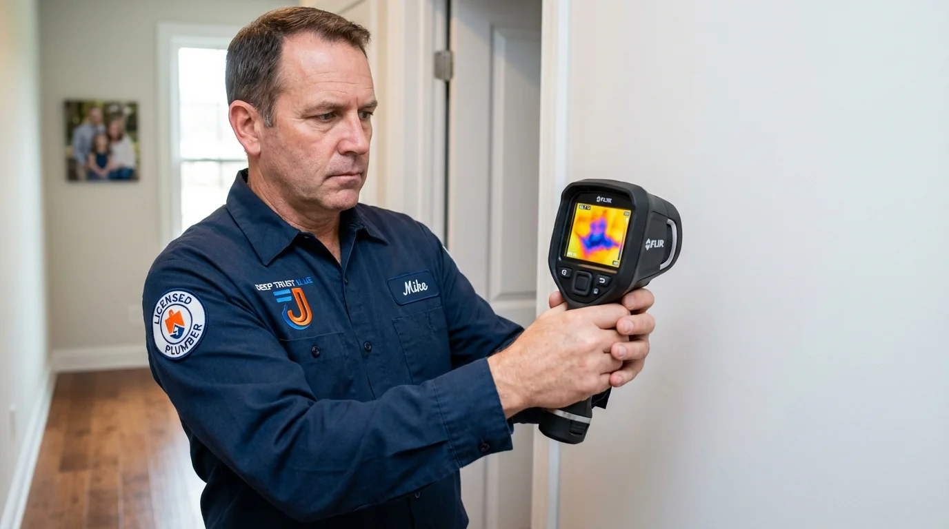Thermal imaging leak detection by Johns Plumbing LLC in Montevallo